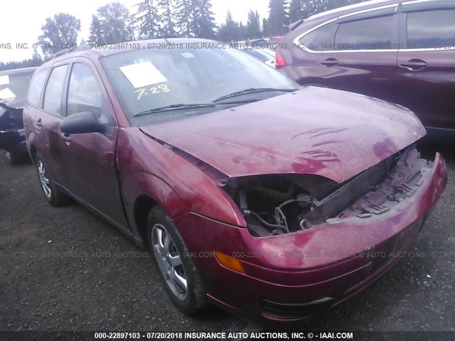 1FAFP36N85W182440 - 2005 FORD FOCUS ZXW RED photo 1