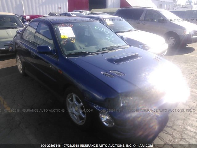 JF1GC6754YG503517 - 2000 SUBARU IMPREZA RS BLUE photo 1