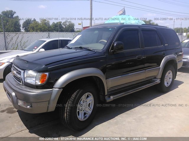 JT3GN87RXY0147865 - 2000 TOYOTA 4RUNNER LIMITED BLACK photo 2