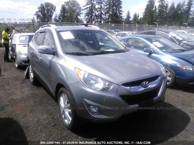 KM8JUCAC6CU541792 - 2012 HYUNDAI TUCSON GLS/LIMITED ნაცრისფერი ფოტო 1