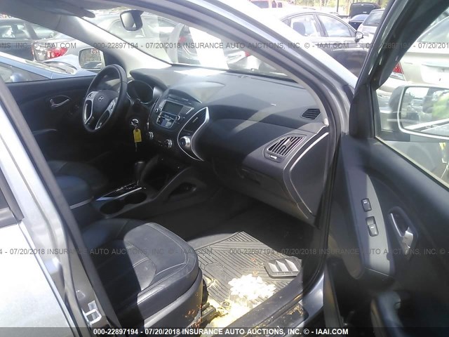 KM8JUCAC6CU541792 - 2012 HYUNDAI TUCSON GLS/LIMITED GRAY photo 5