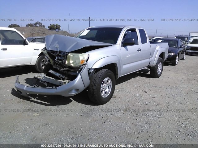 5TETU62N47Z365286 - 2007 TOYOTA TACOMA PRERUNNER ACCESS CAB SILVER photo 2