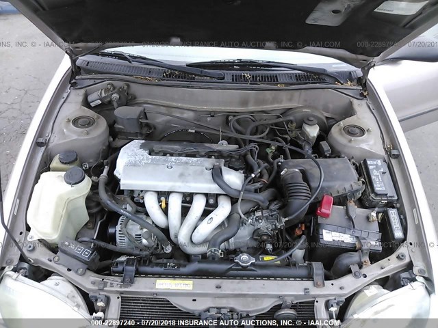 1NXBR12E6XZ269504 - 1999 TOYOTA COROLLA VE/CE/LE GOLD photo 10