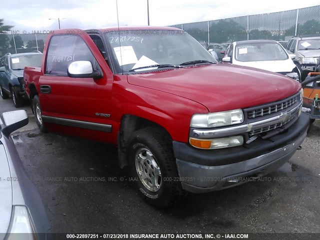 2GCEK19T5X1293492 - 1999 CHEVROLET SILVERADO K1500 RED photo 1