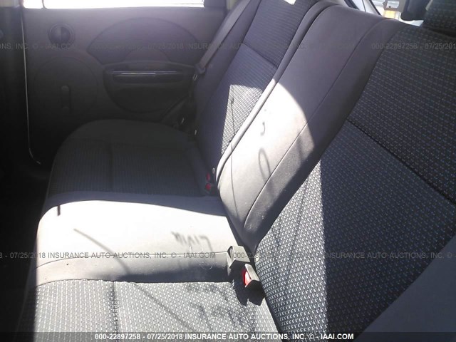 KL1TD66676B597846 - 2006 CHEVROLET AVEO LS WHITE photo 8