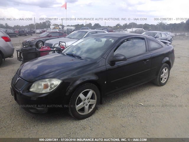 1G2AL15F377405600 - 2007 PONTIAC G5 BLACK photo 2