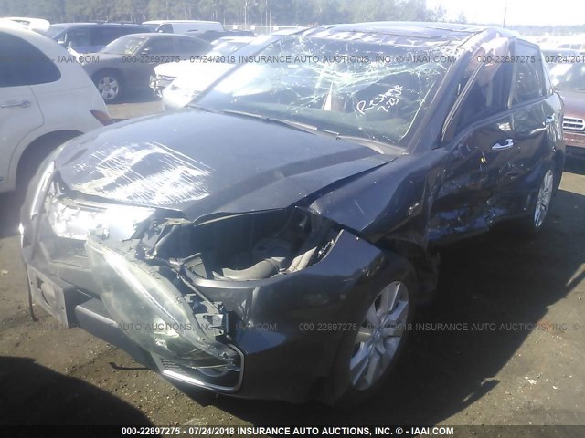 5J8TB2H50AA004758 - 2010 ACURA RDX TECHNOLOGY GRAY photo 2