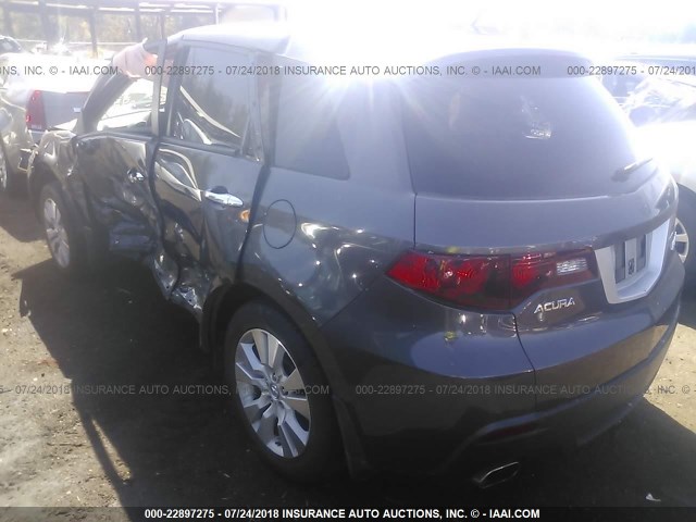 5J8TB2H50AA004758 - 2010 ACURA RDX TECHNOLOGY GRAY photo 3