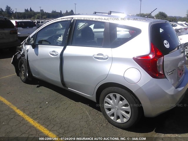 3N1CE2CP8FL409462 - 2015 NISSAN VERSA NOTE S/S PLUS/SV/SL/SR SILVER photo 3