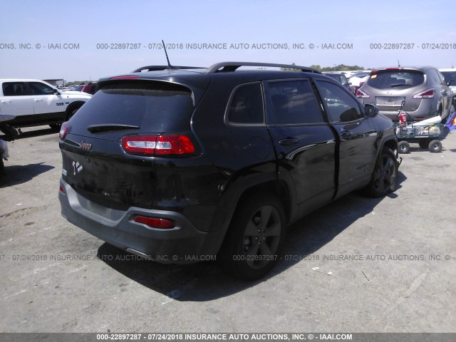 1C4PJLCB2HW535088 - 2017 JEEP CHEROKEE LATITUDE BLACK photo 4