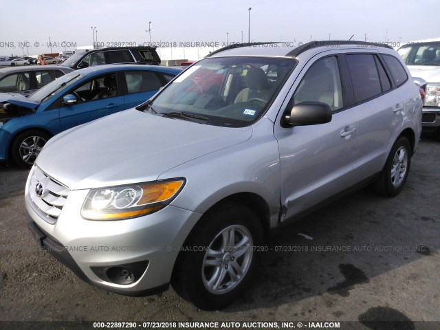 5XYZG3AB6BG015751 - 2011 HYUNDAI SANTA FE GLS SILVER photo 2