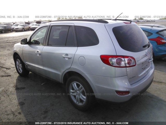 5XYZG3AB6BG015751 - 2011 HYUNDAI SANTA FE GLS SILVER photo 3