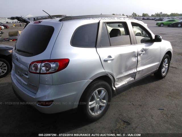 5XYZG3AB6BG015751 - 2011 HYUNDAI SANTA FE GLS SILVER photo 4