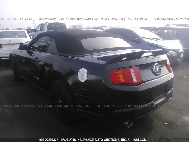 1ZVBP8FHXA5124911 - 2010 FORD MUSTANG GT BLACK photo 3