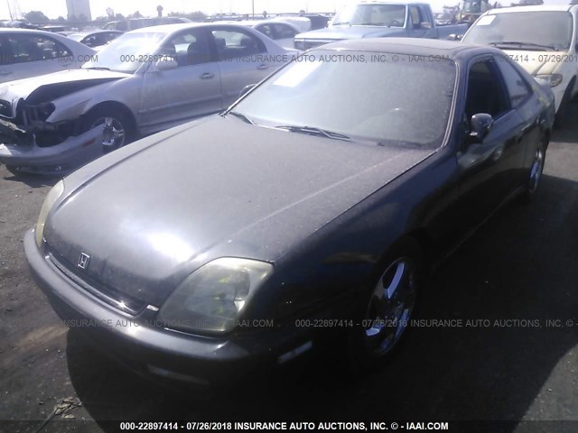 JHMBB6245VC007598 - 1997 HONDA PRELUDE BLACK photo 2