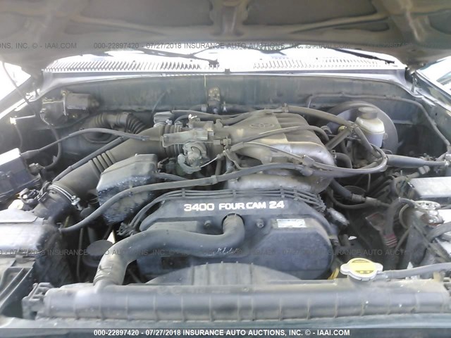 5TESN92N62Z097764 - 2002 TOYOTA TACOMA XTRACAB PRERUNNER მწვანე ფოტო 10