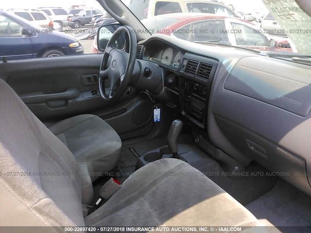 5TESN92N62Z097764 - 2002 TOYOTA TACOMA XTRACAB PRERUNNER მწვანე ფოტო 5