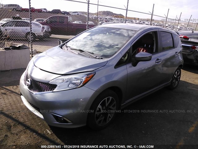 3N1CE2CP8FL434538 - 2015 NISSAN VERSA NOTE S/S PLUS/SV/SL/SR SILVER photo 2