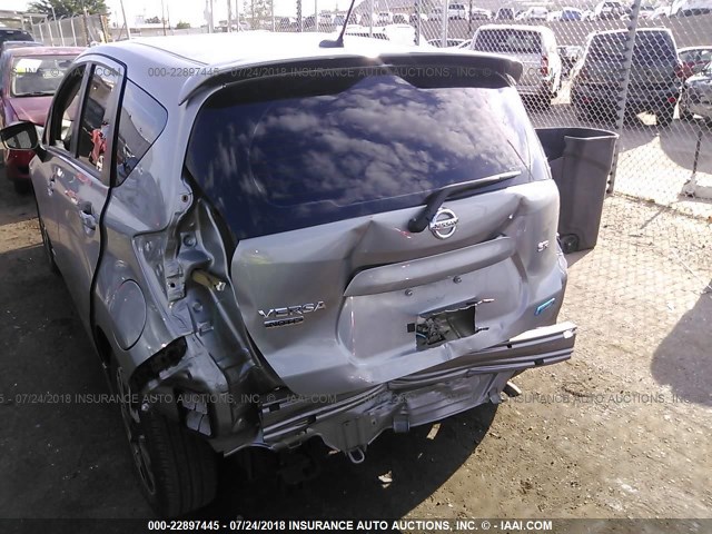 3N1CE2CP8FL434538 - 2015 NISSAN VERSA NOTE S/S PLUS/SV/SL/SR SILVER photo 6