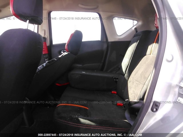 3N1CE2CP8FL434538 - 2015 NISSAN VERSA NOTE S/S PLUS/SV/SL/SR SILVER photo 8