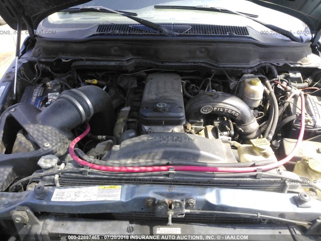 3D7KU28693G842701 - 2003 DODGE RAM 2500 ST/SLT 蓝色 照片 10