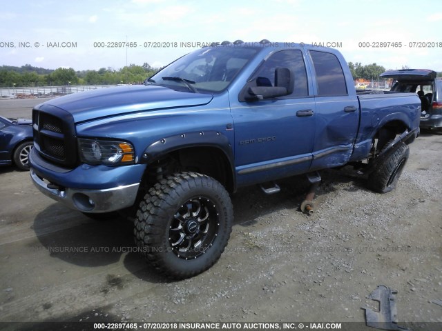 3D7KU28693G842701 - 2003 DODGE RAM 2500 ST/SLT 蓝色 照片 2