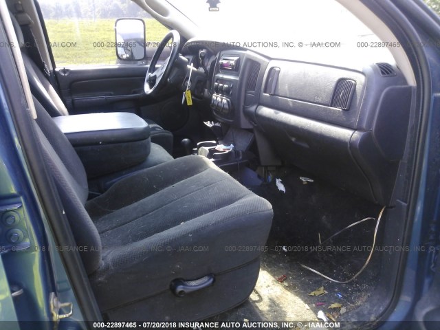 3D7KU28693G842701 - 2003 DODGE RAM 2500 ST/SLT 蓝色 照片 5