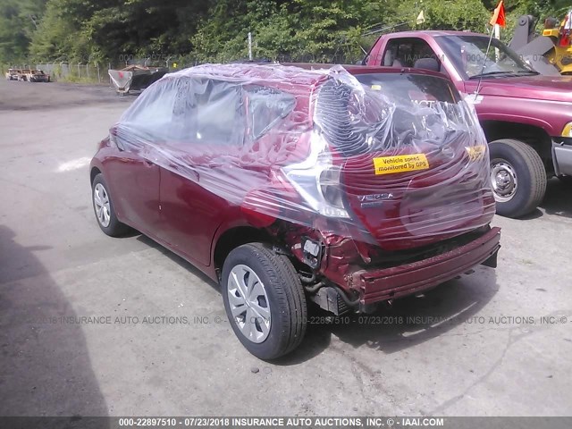 3N1CE2CP7HL360225 - 2017 NISSAN VERSA NOTE S/S PLUS/SV/SL/SR RED photo 3