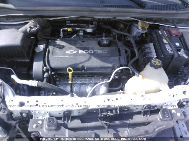 1G1JA6SH8F4195928 - 2015 CHEVROLET SONIC LS 白色 照片 10