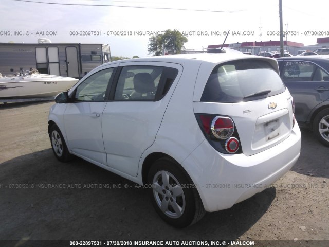 1G1JA6SH8F4195928 - 2015 CHEVROLET SONIC LS 白色 照片 3