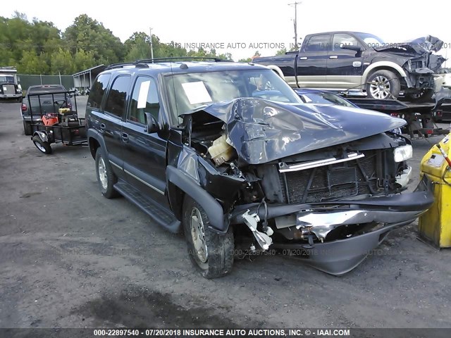 1GNEK13T84J129638 - 2004 CHEVROLET TAHOE K1500 BLUE photo 1