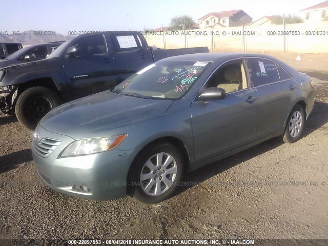 4T1BK46K79U592386 - 2009 TOYOTA CAMRY SE/LE/XLE GREEN photo 2