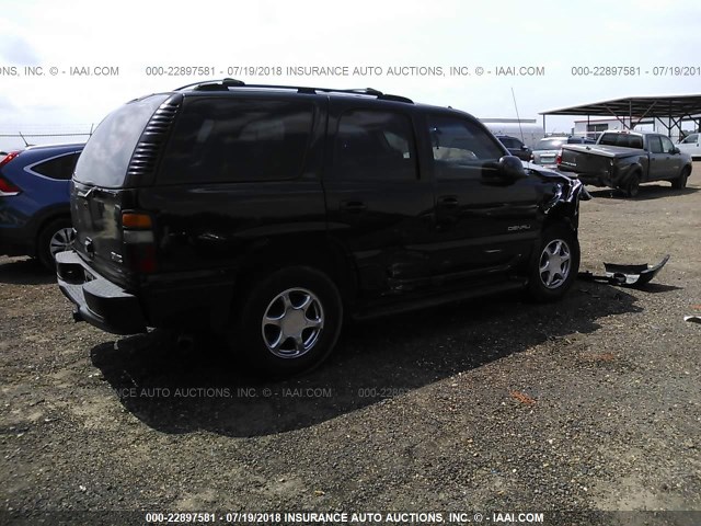 1GKEK63U15J165935 - 2005 GMC YUKON DENALI BLACK photo 4