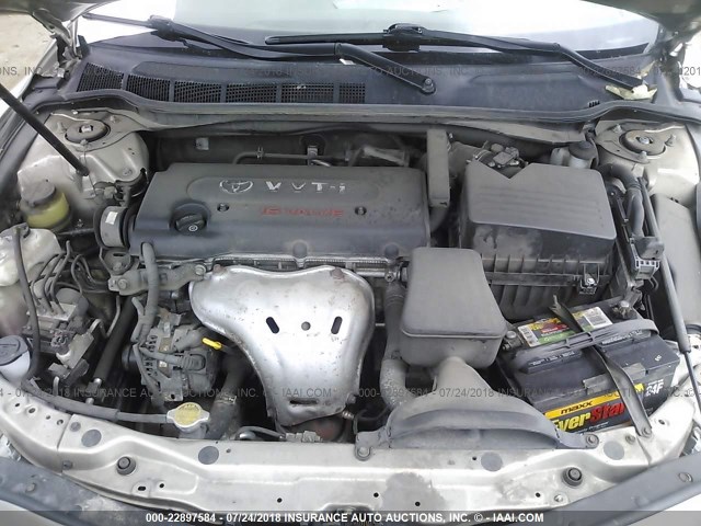 4T1BE46KX8U223785 - 2008 TOYOTA CAMRY CE/LE/XLE/SE TAN photo 10