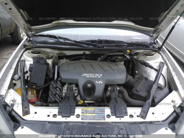 2G2WP522651285210 - 2005 PONTIAC GRAND PRIX Gümüş foto 10