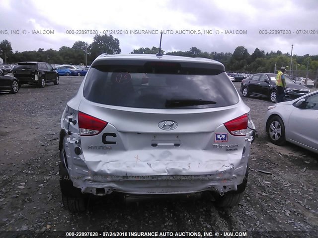 KM8JUCAC0DU623440 - 2013 HYUNDAI TUCSON GLS/LIMITED SILVER photo 6