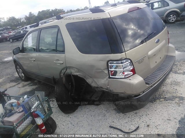 1FMDK02147GA14918 - 2007 FORD FREESTYLE SEL TAN photo 3