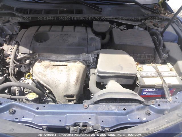 4T1BF3EKXBU602933 - 2011 TOYOTA CAMRY SE/LE/XLE ლურჯი ფოტო 10