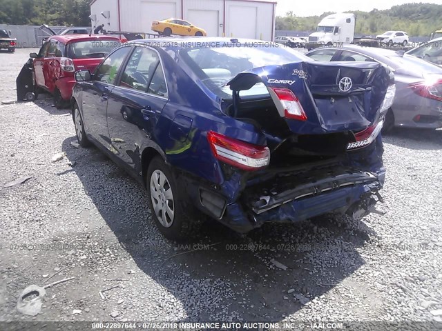 4T1BF3EKXBU602933 - 2011 TOYOTA CAMRY SE/LE/XLE ლურჯი ფოტო 3