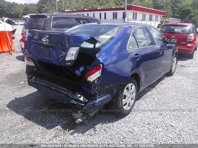 4T1BF3EKXBU602933 - 2011 TOYOTA CAMRY SE/LE/XLE ლურჯი ფოტო 4