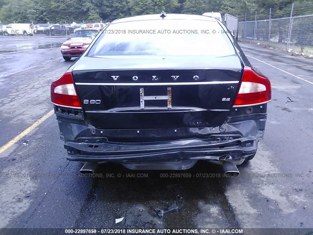 YV1960AS6A1118534 - 2010 VOLVO S80 3.2 BLACK photo 6