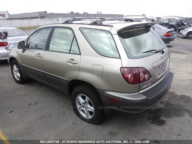 JT6HF10U6Y0147792 - 2000 LEXUS RX 300 BEIGE photo 3