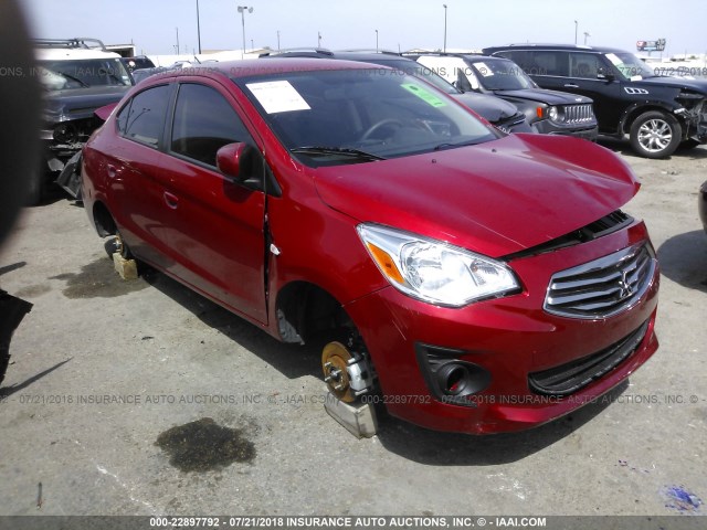 ML32F3FJXJHF11071 - 2018 MITSUBISHI MIRAGE G4 ES Qırmızı foto 1