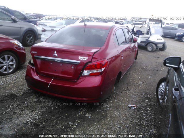 ML32F3FJXJHF11071 - 2018 MITSUBISHI MIRAGE G4 ES Qırmızı foto 4