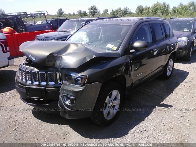1C4NJDEB5FD333476 - 2015 JEEP COMPASS LATITUDE 绿色 照片 2