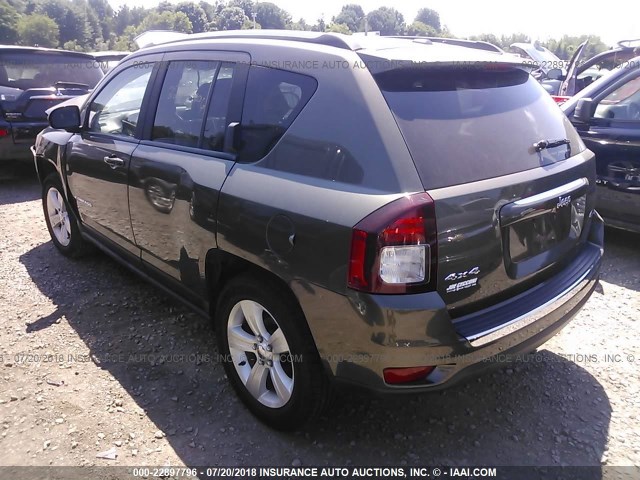 1C4NJDEB5FD333476 - 2015 JEEP COMPASS LATITUDE 绿色 照片 3