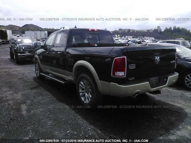 1C6RR7WTXES156539 - 2014 RAM 1500 LONGHORN BLACK photo 3