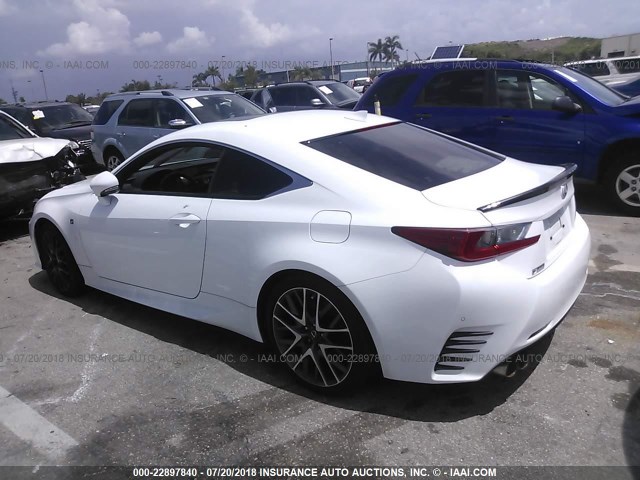 JTHHA5BC8H5006470 - 2017 LEXUS RC 200T WHITE photo 3