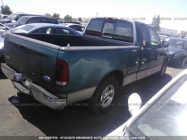 1FTDX1762VKC76981 - 1997 FORD F150 GREEN photo 4