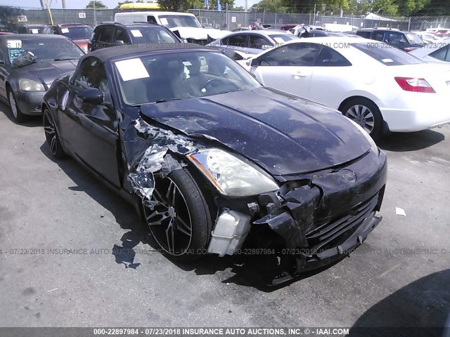 JN1AZ36A95M759745 - 2005 NISSAN 350Z ROADSTER BLACK photo 1